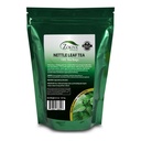 Zokiva Nutritionals - Nettle Leaf Tea Tasker Mega Pack - 100 Premium Kvalitet Praktisk Økologisk Herbal Tea Tasker - Kaffefri og Vegan- venlig I en genopladelig Stand Up Zip Lock Pouch