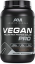 Amazing Muscle Vegan Protein Powder # 124; 28 Bedste Protein # 124; 34 Servering # 124; Zero Sugar # 124; Gule Pea Protein Isolate Supplement # 124; Lavet i USA (3 Lb, chokolade)