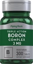 Piping Rock Boron Supplement for mænd og kvinder; 3 mg