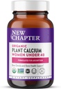 Nyt kapitel Calcium supplement - Organic Plant Calcium til kvinder under 40, med Vitamin D3 til Absorption + Vitamin K2 + Magnesium, Vegetar, Gluten Free - 60 Tæl