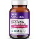 Nyt kapitel Calcium supplement - Organic Plant Calcium til kvinder under 40, med Vitamin D3 til Absorption + Vitamin K2 + Magnesium, Vegetar, Gluten Free - 60 Tæl