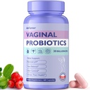Vaginal Probiotika for kvinder, fremmer Ph Balance, sund vaginal Odor & Flora, Urinary Tract Sundhed med Prebiotika & Lactobacillus Probiotic Blend 30 Billion CFU, 60 Kapsler