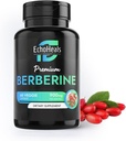 Berberine supplement - Natural Plant- Baseret med Ceylon kanel, gurkemeje, Piperine, Vitamin B6, C, D - Vegan- Friendly - 60 Vegetabilske Caps, 900mg.