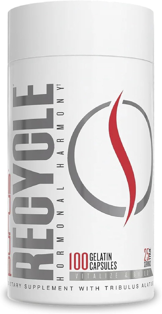 Purus Labs Recycle, 100 Gelatine Kapsler Note 124; Hormone Optimering Note 124; 25 Servere