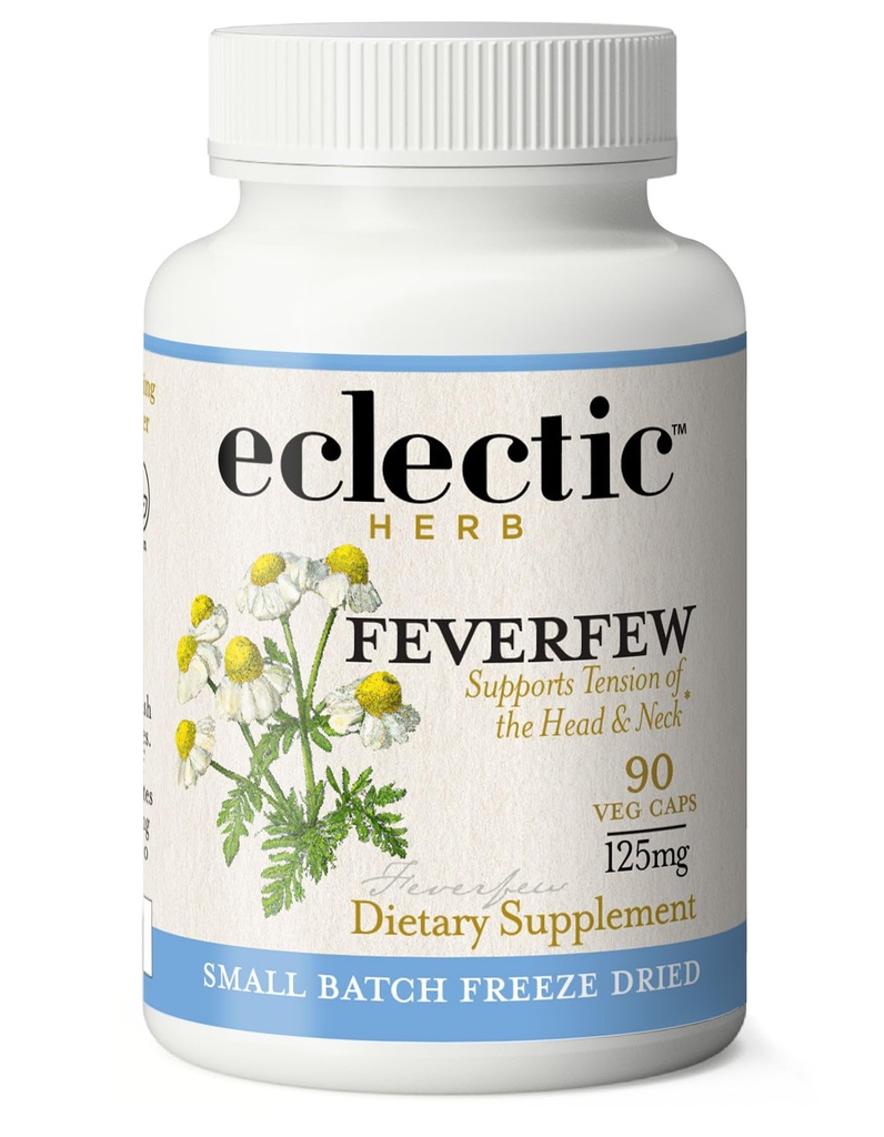 Eclectic Institute Raw Fresh Freeze- Tørred Non-Gmo Fevermoneeback 124; 90 CT (125 mg)