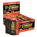 Honning Stinger Strawberry Kiwi Energy Gel, Caffeined & Gluten Free with Organic Honey, for Motion, Running and Performance, Sport Nutrition for Home & Gym, Pre and Middle Workout, 24 Pack
