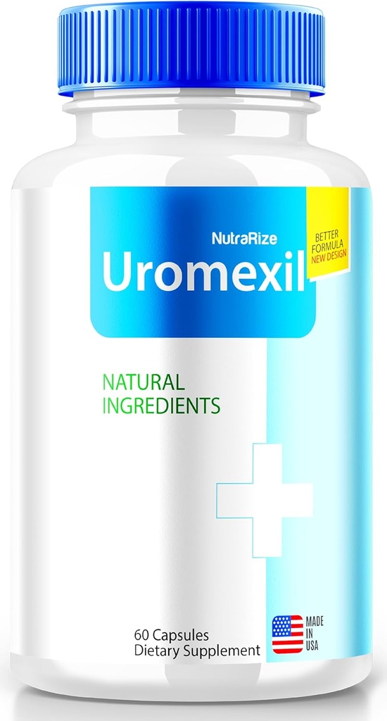 NutraRize Uromexil kapsler, Premium Formel til Prostate Heath Support, All- Natural Supplement til kontrol og samlet sundhed, Uromexil Forte Anmeldelser (60 kapsler)