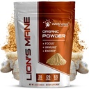 WELLENess LABSRX Lions Mane Powder, Mushroom Supplement - 2000mg - Lions Mane Supplement - Lions Mane Mushroom Powder Brain Kosttilskud til hukommelse og fokus, immunforsvar og sundhed - 120 Serveringer