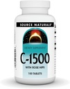Source Naturals C- 1500, with Rose HIPS 1500 mg for immunsystem support - 100 tabletter