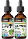 BIO KRAUTER Stinging Nettle Tinktur 2 Fl. Oz. & Cleavers Tinktur 2 Fl. Oz.