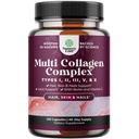 Avanceret Multi Collagen Peptider Pills 120ct - Biotin og Collagen tillæg med BioPerine og hår hud negle Vitaminer for kvinder Mænd - Multi Pills for kvinder med type 1 2 3 5 & X