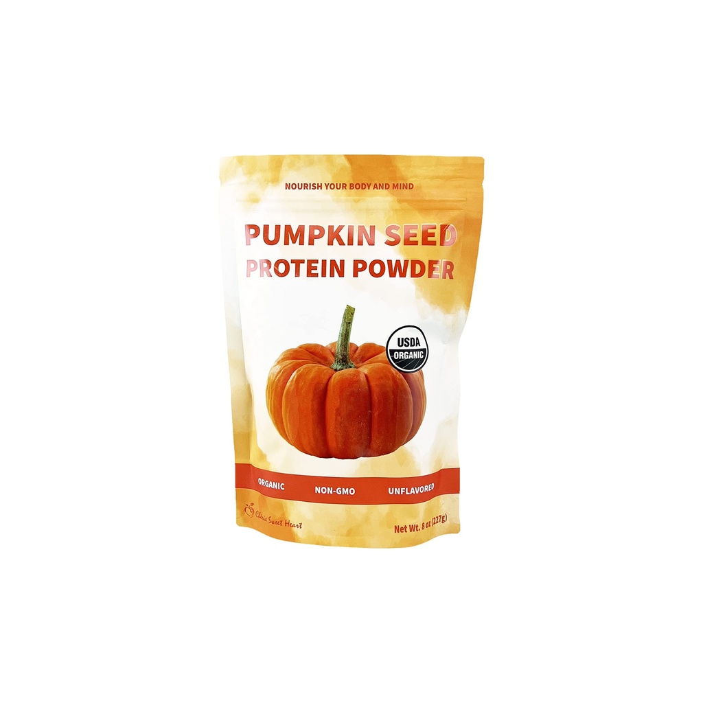 Cherie Sweet Heart Pumpkin Seed Protein Powder 8 oz, 100% Non- GMO, Dairy- Free, Keto- Friendly, Gluten- Free, Soy- Free, Plant- Based Protein