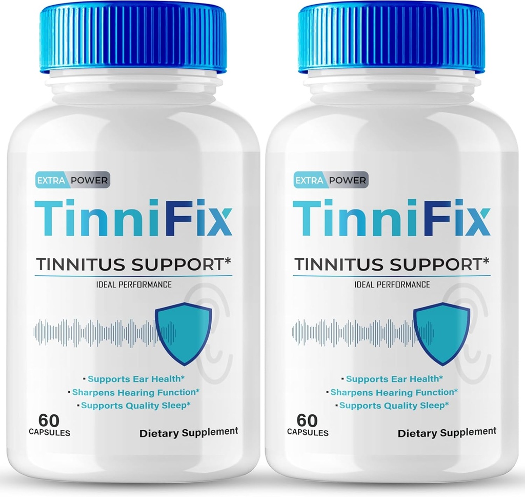 Tinnifix Tinnitus Relief til Ringeører Kapsler - Avanceret hørelse Supplement Support Formula Pills, Tinnifix Pills Opretholde sund hørelse, Alle naturlige øre sundhed, Tinni Fix Anmeldelser (2 Pack)