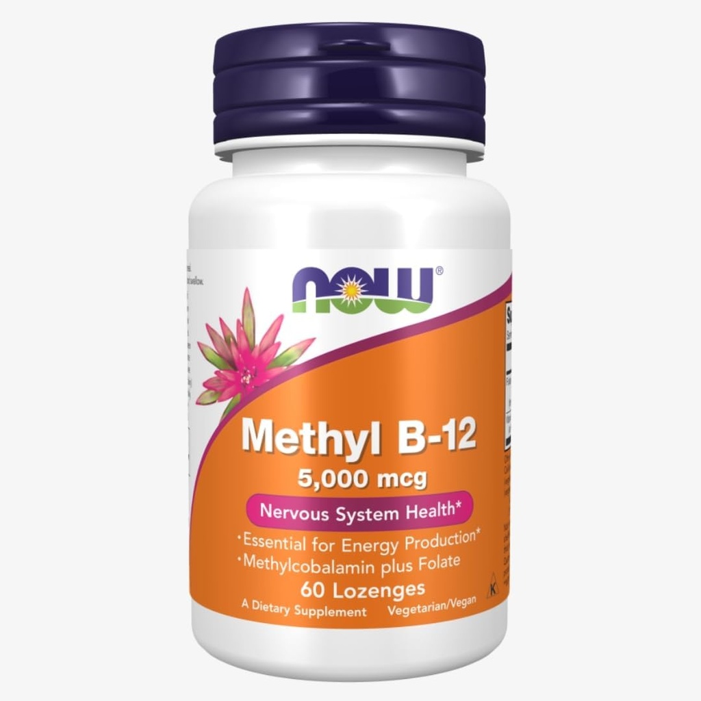 Methyl B- 12 5000 mcg - 60 Lozenges by NOW
