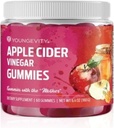 Youngevity Apple Cider Vincious Gummies 500mg w / Raw ACV fra The Mother, Detox Cleanse and Support Immunity, - 60 Gummy Vitamin