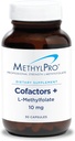 MethylPro L- Methylfolat 10 mg + Cofactors - L Methylfolattilskud til kvinder og mænd, Methyleret vitamin B9 (5- MTHF) med B6 og B12 for hjernesundhed, fokus og ro - 30 kapsler (pakning med 1 stk.)