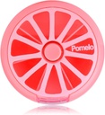 Kreativ Portable Mini 7 Dag Ugentlig cirkulær form Rotary Cute Fruit Style Pill Storage Case Box (Pomelo)
