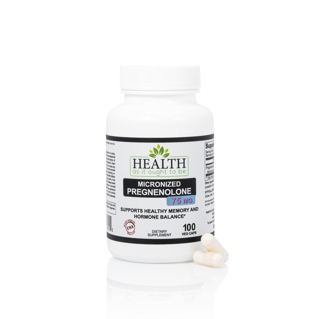 Sundhed som det bør Gravienolone 75 mg supplement - Mikroniseret form for forbedret Absorption Testet for renhed og styrke; 100 kapsler