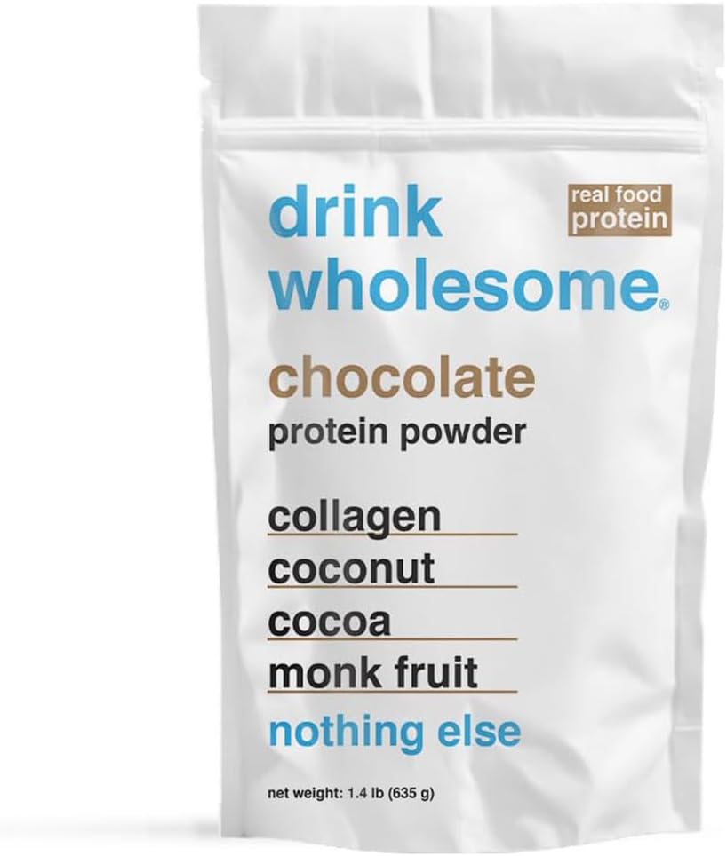 Drikke sund chokolade collagen Protein Powder • 124; for sensitive stomachs • 124; Gut Friendly • 124; Additive & Dairy Free • 124; Ingen kunstige sødestoffer • 124; Ingen Bloating, Farts eller Gas • 124; Ingen Forstoppelse eller Diarré