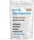 Drikke sund chokolade collagen Protein Powder • 124; for sensitive stomachs • 124; Gut Friendly • 124; Additive & Dairy Free • 124; Ingen kunstige sødestoffer • 124; Ingen Bloating, Farts eller Gas • 124; Ingen Forstoppelse eller Diarré