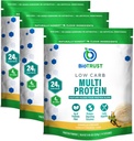 BioTrust Low Carb Protein Powder - Natural and Delicious Whey & Casein Blend fra Grass- Fed Hormone Free Cows - Ikke GMO, Soy Free, Gluten Free, Hormone Free (Vanilla, 3-Pack)