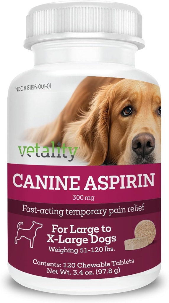 Vetality Canine Aspirin til hunde