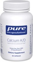 Ren indkapsling Calcium K / D; Supplement for benstyrke, immunsystem, kolon og kardiovaskulær sundhed *