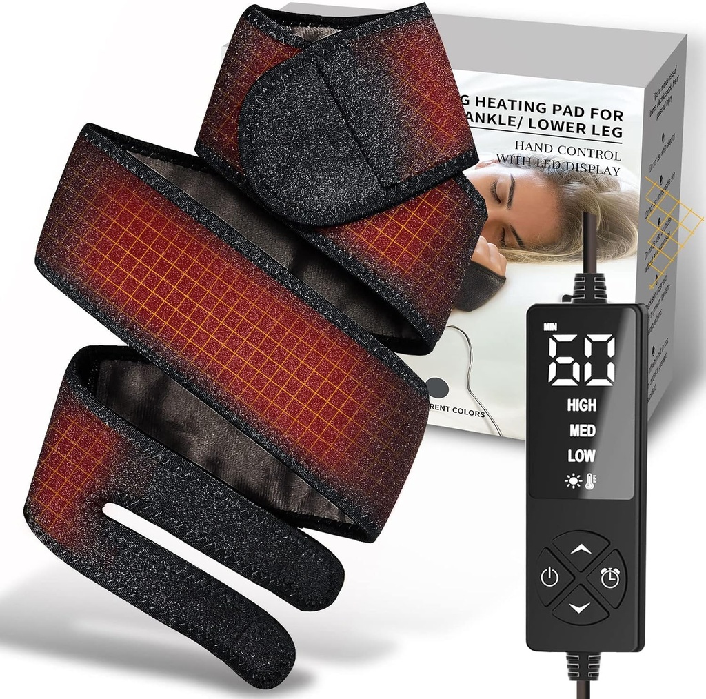 Lang lille opvarmning Pad for hænder Arm Albuesmerter Relief, Opvarmet Wrap for Golfers Tennis Elbow, Cubital Carpal Tunnel, Knee fælles arthritis Leg Ankle Plantar Fasciitis, Achilles Tendonitis