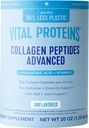 Vital Proteins Collagen Peptider Pulver med Hyaluronsyre og C-vitamin, Ikke aromatiseret, 20 oz