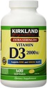 Kirkland Ekstra Styrke D-3 2000 IE 600 Soft Gels