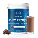 MRM Nutrition Whey Protein Mezzogiorno 124; Chocolate Flavored Mezzogiorno 124; 18g Protein Mezzogiorno 124; med 2 Millioner probiotika + fordøjelsesenzymer + BCAAs Mezzogiorno 124; Høj Absorption + fordøjelsesmiddel 124; Hormonum + antibiotikum Free Mezzogiorno 124; 17 Servere