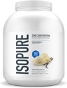 Isopure Zero Carb 100% Pure Whey Isolate Protein Powder, Lactose Free, Gluten Free, Med vitaminer, Creamy Vanilla, 25g Protein Per Servering, 4.5 Lbs, 66 Servering (Packaging May Vary)