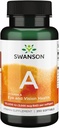 Swanson vitamin A 10.000 IE (3.000 mcg RAE) Naturlig nourisation for ben, hudsundhed, Vision Support & Immunsystem Funktion - High Absorption Vitamin A 250 Softgels