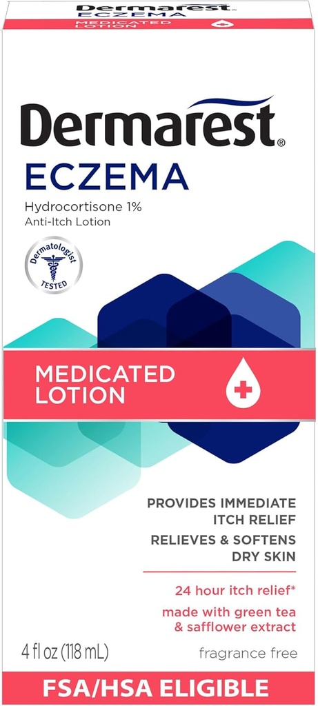 Dermarest Eczema Medicated Lotion, 4 fl oz (pakning med 1 stk.)