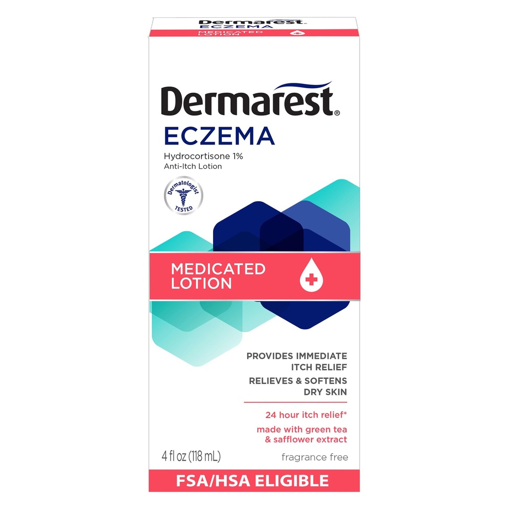 Dermarest Eksem Medicin Lotion, 4 fl oz (pakning med 1 stk.)