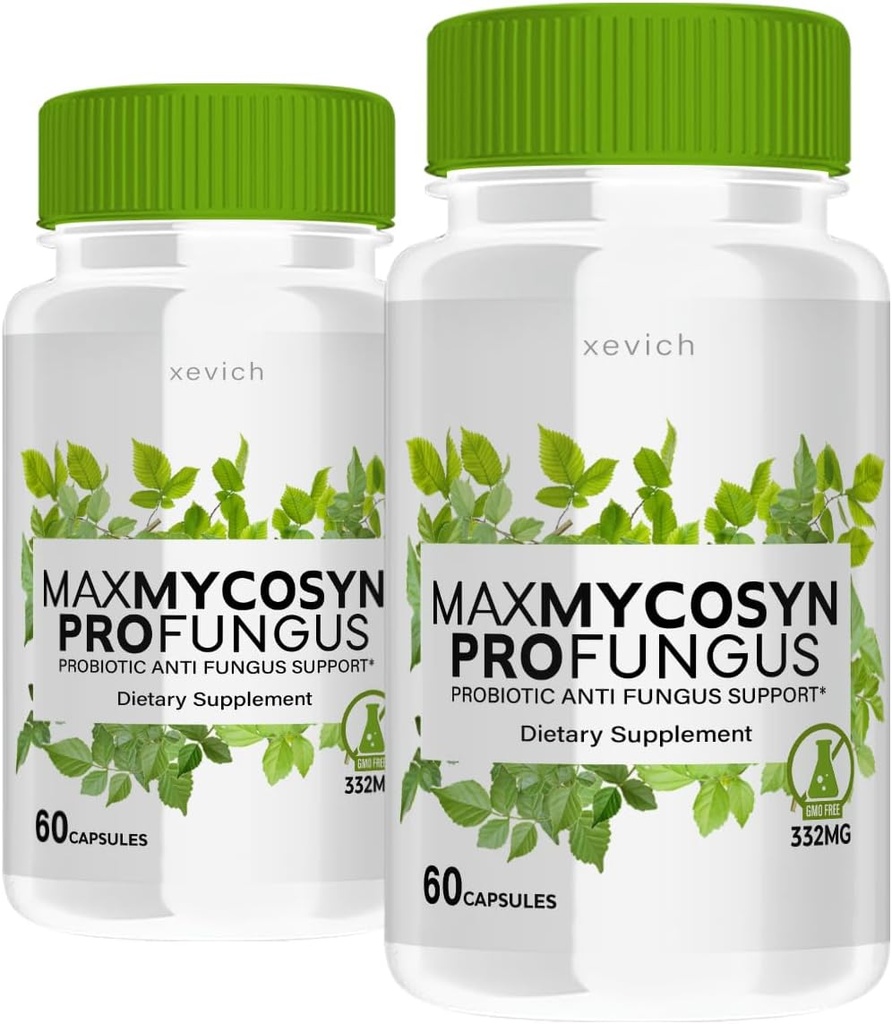 Max Mycosyn Pro svamp - MaxMycosyn ProFungus Advanced Formel (2 pakke, 120 kapsler)