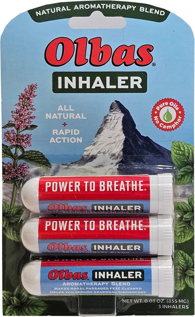 Olbas Nasal Relief Inhaler Aromaterapi / Aromatisk Inhaler, 0, 01 Oz, 3- Pack