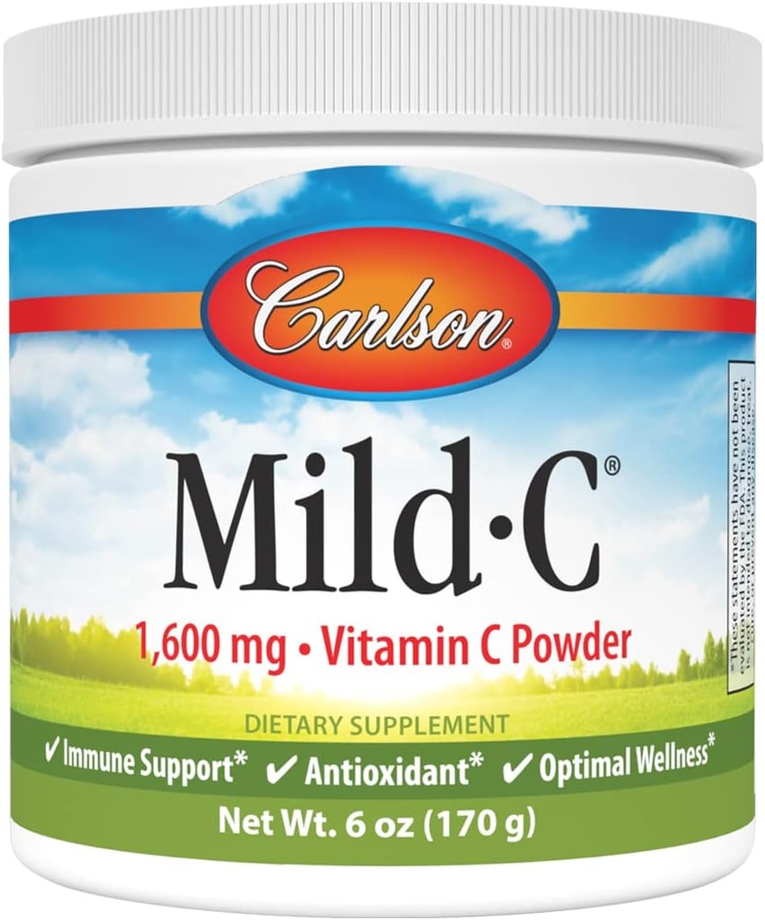 Carlson - Mild- C, C-vitamin pulver, understøtter sund immunfunktion, 6 oz (170 g)