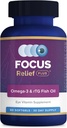 Focus Relief Plus Tør Øje Formel (90 ct. 30 Day Supply) Tør Øje Omega 3 Supplement - Tør Øje Relief Supplement -Omega 3 Fiskeolie til Tør Øje