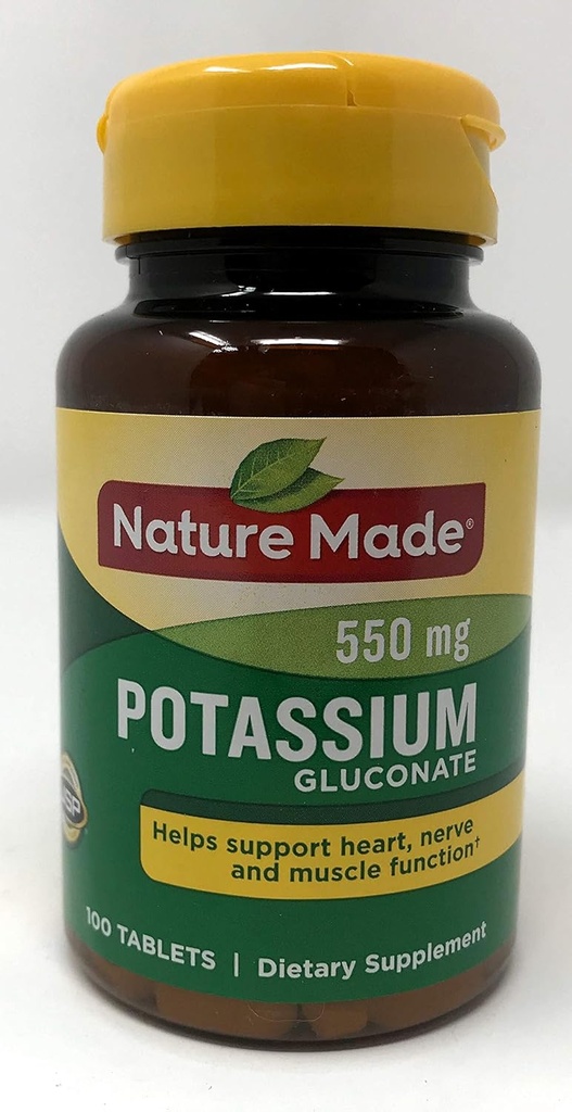 Nature Made Kalium Gluconate 550mg Pakning med 2 stk.