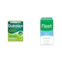 Dulcolax Overnatning Relief Laxative 50 Count & Fleet Saline Enema Voksen Forstoppelse Relief 4 Flasker