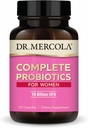 Dr. Mercola Complete Probiotika til kvinder - Understøtter Gut, Vaginal & immunforsvar - Indeholder Lactobacillus Sprains - Non- GMO, Gluten- Free & Soy- Free - 30 kapsler (30 Servere)