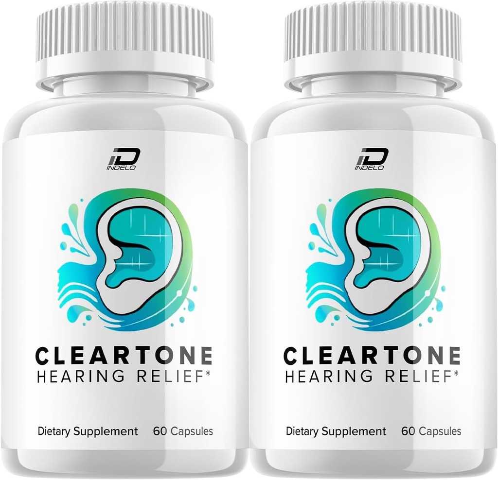 ClearTone sund Øre Support, Clear Tone Ear Ringing Relief, ClearTne Tinnitus Behandling, Advanced Formel Clear Tone til hørelse Support Anmeldelser (2 Pack - 120 Kapsler)