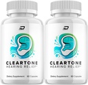 ClearTone sund Øre Support, Clear Tone Ear Ringing Relief, ClearTne Tinnitus Behandling, Advanced Formel Clear Tone til hørelse Support Anmeldelser (2 Pack - 120 Kapsler)