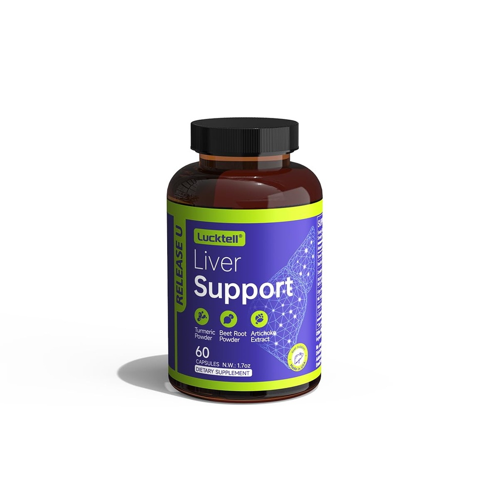 Leverstøtte supplement - Lever rense Detox & Reparation med mælk tidsel, gurkemeje, Mælkebøtte & Artichoke Support Measures 124; 7- in-1 Urteformel Beskyt Lever Measures 124; 60 Kapsler, 30- Day Supply, Made in USA