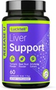 Leverstøtte supplement - Lever rense Detox & Reparation med mælk tidsel, gurkemeje, Mælkebøtte & Artichoke Support Measures 124; 7- in-1 Urteformel Beskyt Lever Measures 124; 60 Kapsler, 30- Day Supply, Made in USA