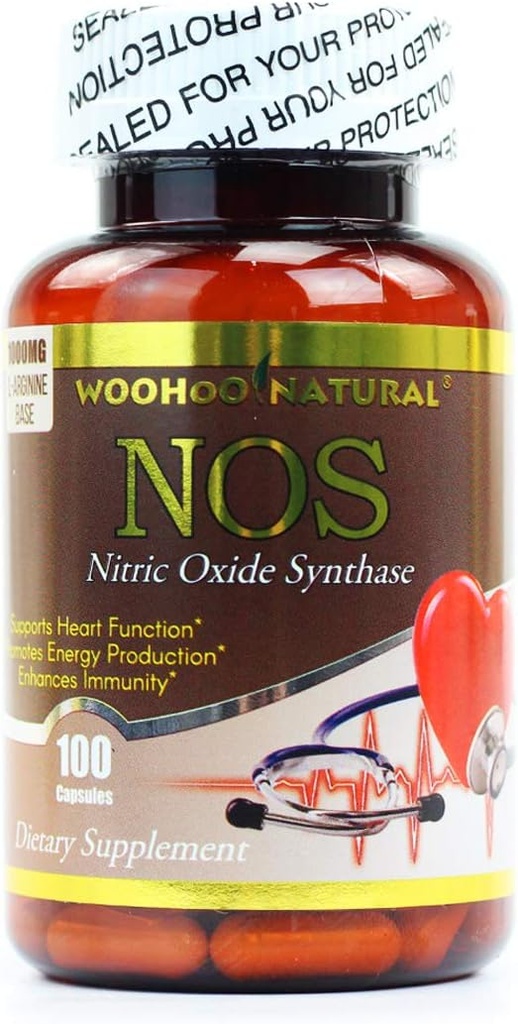 WOOHOO Naturlig nitrogenoxid Syntase NOS 100 Kapsler