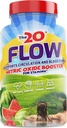 The20: Flow - Nitrooxide Supplement - 60 Kapsler - L- Citrullin fra Økologisk Vandmelon, Økologisk Spinat, og Økologisk Acerola Kirsebær - for hjerte, hjerne og total sundhed - No Gluten