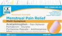 Quality Choice Maximum Strength Mentral Pain Relief, Multi Symptom Pain Relief Caplets, Cramps, Hovedpine, Bloating, Backache & Irritability, 20 Count Package