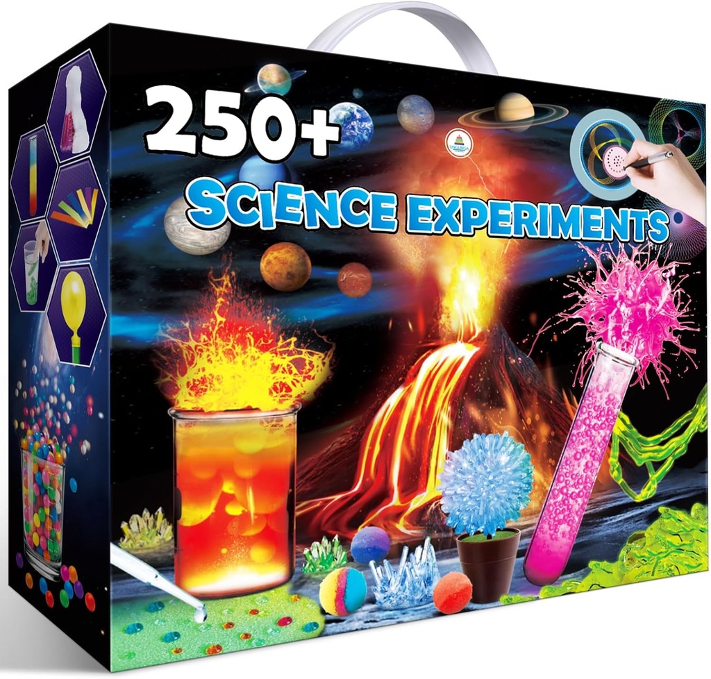UNGLINGA 250 + Science Experiments Kits for Kids, Drenge Piger Legetøj Fødselsdagsgaver Idéer, Kemi Set, S.T.E.M Aktiviteter uddannelsesprojekt, Volcano Scientist Kit